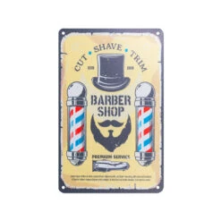 Decorative Plaque For Barber Shop B018 'Cut Shave Trim'(Decorative Plaque For Barber Shop B018 Cut Shave Trim)