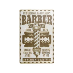 Decorative Plaque For Barber Shop B022 'Professional Hairdressers'(Decorative Plaque For Barber Shop B022 Professional Hairdressers)