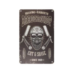 Decorative Plaque For Barber Shop B071 'Cut & Shave'(Decorative Plaque For Barber Shop B071 Cut Shave)
