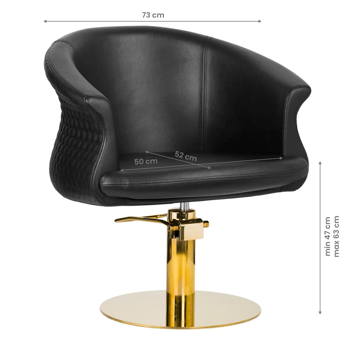 Gabbiano Hairdressing Chair Versal Gold Black(Gabbiano Hairdressing Chair Versal Gold Black) 4 Gabbiano Hairdressing Chair Versal Gold Black(Gabbiano Hairdressing Chair Versal Gold Black) - Image 2