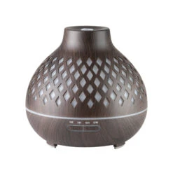 Aroma Diffuser Air Humidifier Spa 400ml Dark Wood With Timer(Aroma Diffuser Air Humidifier Spa 400ml Dark Wood With Timer)