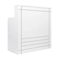 HAIR SYSTEM RECEPTION DESK E004B WHITE(Hair System Reception Desk E004b White) -Roxie Cosmetics Shop 135579 05 0512