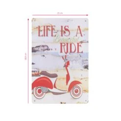Decorative Plaque For Salon C014 'Life Is A Beautiful Ride'(Decorative Plaque For Salon C014 Life Is A Beautiful Ride) -Roxie Cosmetics Shop 135627 2