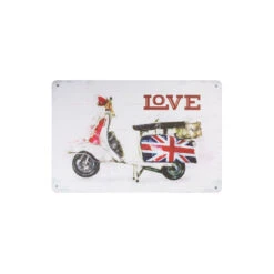 Decorative Plaque For Barber Shop & Tattoo Salon C020 'Love'(Decorative Plaque For Barber Shop Tattoo Salon C020 Love)