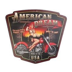 Barber Shop & Tattoo Studio Decorative Board N169 'American Dream'(Barber Shop Tattoo Studio Decorative Board N169 American Dream)
