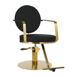 Gabbiano Hairdressing Chair Arras Black Gold(Gabbiano Hairdressing Chair Arras Black Gold)