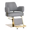 Gabbiano Hairdressing Chair Linz Gold Grey(Gabbiano Hairdressing Chair Linz Gold Grey) -Roxie Cosmetics Shop 137088 1 0912