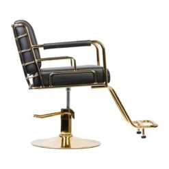 GABBIANO HAIRDRESSING CHAIR PRATO GOLD - BLACK(Gabbiano Hairdressing Chair Prato Gold Black) -Roxie Cosmetics Shop 137106 02 2405