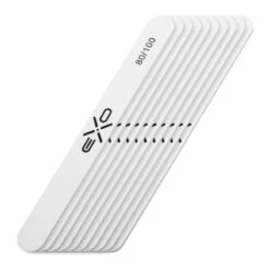 Exo Straight Nail File 80/100 Grit - 10 Pcs Professional Pack(Exo Straight File 80 100 10 Pcs)