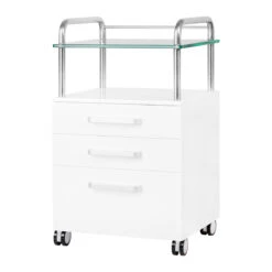 Podiatry Beauty Trolley 6053 White(Podiatry Beauty Trolley 6053 White)