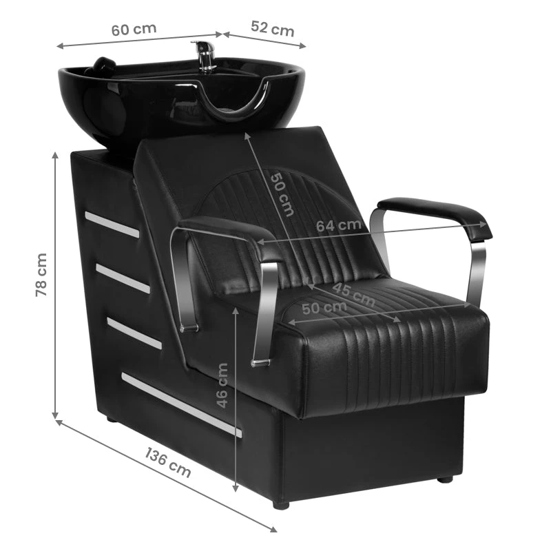 Gabbiano Orlean Hair Wash Unit Black(Gabbiano Orlean Hair Wash Unit Black) 4 Gabbiano Orlean Hair Wash Unit Black(Gabbiano Orlean Hair Wash Unit Black) - Image 2