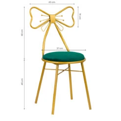 ACTIVESHOP RIBBON CHAIR VELVET DT2 GREEN(Ribbon Chair Velvet Dt2 Green) -Roxie Cosmetics Shop 138354 3 1901