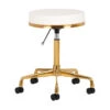 ActiveShop Cosmetic Stool H4 White & Gold(Activeshop Cosmetic Stool H4 White Gold) -Roxie Cosmetics Shop 140258 01 2006