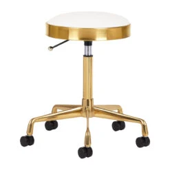 ActiveShop H7 Cosmetic Stool Golden White(Activeshop H7 Cosmetic Stool Golden White)