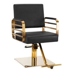 Gabbiano Hairdressing Chair Avila Black Gold(Gabbiano Hairdressing Chair Avila Black Gold)