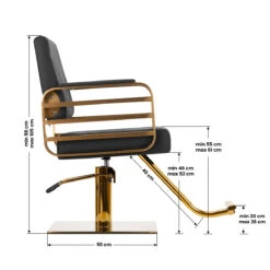 Gabbiano Hairdressing Chair Avila Black Gold(Gabbiano Hairdressing Chair Avila Black Gold) -Roxie Cosmetics Shop 140266 07 1309