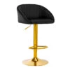 Bar Stool QS-B16G VELVET BLACK(Bar Stool Qs B16g Velvet Black) 1 Bar Stool QS-B16G VELVET BLACK(Bar Stool Qs B16g Velvet Black) -Roxie Cosmetics Shop 141188 01 1107