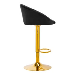 Bar Stool QS-B16G VELVET BLACK(Bar Stool Qs B16g Velvet Black) -Roxie Cosmetics Shop 141188 02 1107