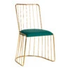 ACTIVESHOP CHAIR VELVET QS-M00 GOLD GREEN(Chair Velvet Qs M00 Gold Green) -Roxie Cosmetics Shop 141198 1 2804