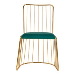 ACTIVESHOP CHAIR VELVET QS-M00 GOLD GREEN(Chair Velvet Qs M00 Gold Green) -Roxie Cosmetics Shop 141198 3 2804