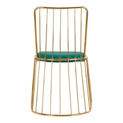 ACTIVESHOP CHAIR VELVET QS-M00 GOLD GREEN(Chair Velvet Qs M00 Gold Green) -Roxie Cosmetics Shop 141198 4 2804
