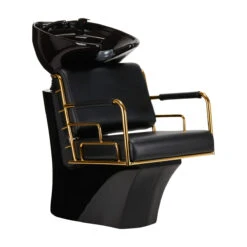 Gabbiano Hair Wash Unit Prato Gold & Black(Gabbiano Hair Wash Unit Prato Gold Black)