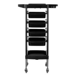 GABBIANO HAIRDRESSER TROLLEY X11-9 BLACK GRAPHICS(Gabbiano Hairdresser Trolley X11 9 Black Graphics) -Roxie Cosmetics Shop 142964 03 2206