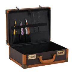 ACTIVESHOP BARBER BROWN HAIRDRESSING SUITCASE(Barber Brown Hairdressing Suitcase) -Roxie Cosmetics Shop 143635 05 1807