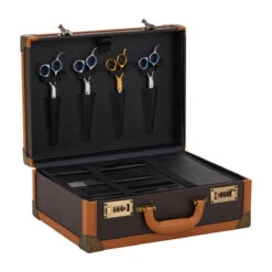 ACTIVESHOP BARBER BROWN HAIRDRESSING SUITCASE(Barber Brown Hairdressing Suitcase) -Roxie Cosmetics Shop 143635 07 1807