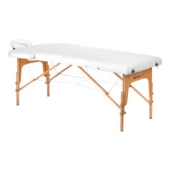 ActivFizjo Wooden Folding Massage Table Comfort Lux 2-Sections White(Activfizjo Wooden Folding Massage Table Comfort Lux 2 Sections White)