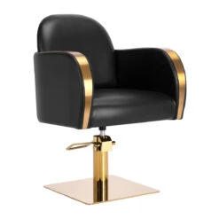 Gabbiano Hairdressing Chair Malaga Gold Black(Gabbiano Hairdressing Chair Malaga Gold Black)