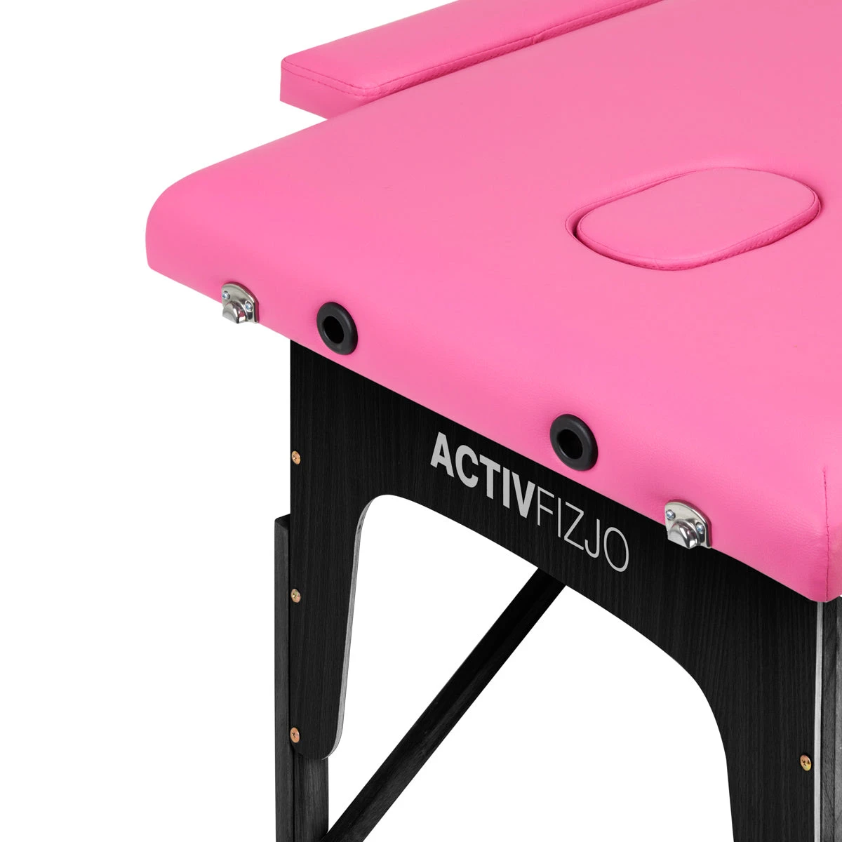 ActivFizjo Wooden Folding Massage Table Comfort Lux 2-Sections Pink & Black Wood(Activfizjo Wooden Folding Massage Table Comfort Lux 2 Sections Pink Black Wood) 15 ActivFizjo Wooden Folding Massage Table Comfort Lux 2-Sections Pink & Black Wood(Activfizjo Wooden Folding Massage Table Comfort Lux 2 Sections Pink Black Wood) - Image 13