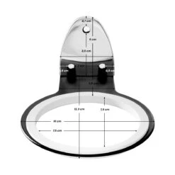 ACTIVESHOP Wall Holder For Hair Dryer Q96 Black(Wall Holder For Hair Dryer Q96 Black) -Roxie Cosmetics Shop 147563 04 1605