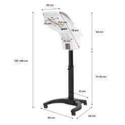 Gabbiano Standing Hairdressing Sauna 408D White With Active Ozone 700W(Gabbiano Standing Hairdressing Sauna 408d White With Active Ozone 700w) 21 Gabbiano Standing Hairdressing Sauna 408D White With Active Ozone 700W(Gabbiano Standing Hairdressing Sauna 408d White With Active Ozone 700w) -Roxie Cosmetics Shop 147792 07 0512