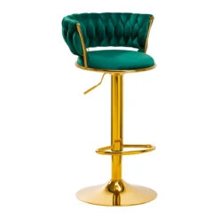 4Rico Bar Hocker QS-B313a Green Velvet(4rico Bar Hocker Qs B313a Green Velvet)