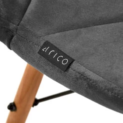 4Rico Cosmetic Chair QS-186 Gray Velvet(4rico Cosmetic Chair Qs 186 Gray Velvet) -Roxie Cosmetics Shop 147835 07 1808