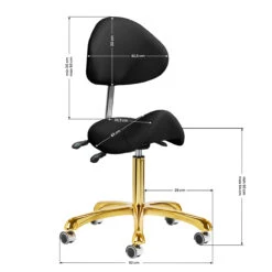 Giovanni Cosmetic Stool 1004 Gold Black(Giovanni Cosmetic Stool 1004 Gold Black) -Roxie Cosmetics Shop 147848 09 1212