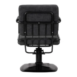 Gabbiano Katania Loft Old Leather Hairdressing Chair Black(Gabbiano Katania Loft Old Leather Hairdressing Chair Black) -Roxie Cosmetics Shop 147876 04 0811
