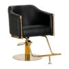 Gabbiano Hairdressing Chair Burgos Black Gold(Hairdressing Chair Burgos Black Gold)
