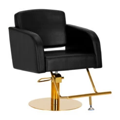 Hairdressing Chair Gabbiano Turyn Black Gold(Hairdressing Chair Gabbiano Turyn Black Gold)