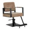 Hairdressing Chair Gabbiano Modena Old Brown(Hairdressing Chair Gabbiano Modena Old Brown)