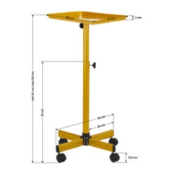 Gabbiano Hairdresser Assistant Trolley L-121G Gold(Gabbiano Hairdresser Assistant Trolley L 121g Gold) -Roxie Cosmetics Shop 148119 05 1212