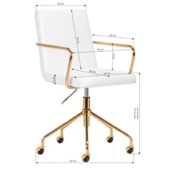 ActiveShop Beauty Chair QS-OF211G White & Gold(Activeshop Beauty Chair Qs Of211g White Gold) 15 ActiveShop Beauty Chair QS-OF211G White & Gold(Activeshop Beauty Chair Qs Of211g White Gold) -Roxie Cosmetics Shop 148167 09 2705