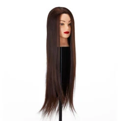 Gabbiano WZ2 Hairdressing Training Head, Synthetic Hair, Colour 4#, Length 24"(Gabbiano Wz2 Hairdressing Training Head Synthetic Hair Color 4 Length 24) -Roxie Cosmetics Shop 148403 03 2112