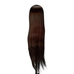Gabbiano WZ2 Hairdressing Training Head, Synthetic Hair, Colour 4#, Length 24"(Gabbiano Wz2 Hairdressing Training Head Synthetic Hair Color 4 Length 24) -Roxie Cosmetics Shop 148403 04 2112