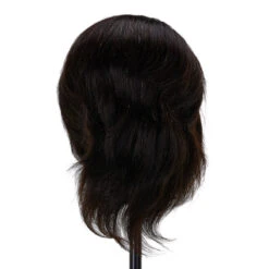 Gabbiano WZ3 Hairdressing Training Head, Natural Hair, Colour 1#, Length 8"(Gabbiano Wz3 Hairdressing Training Head Natural Hair Color 1 Length 8) -Roxie Cosmetics Shop 148405 03 2112