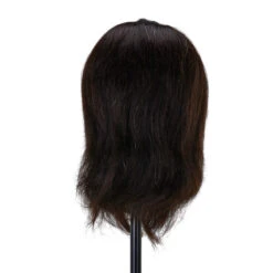 Gabbiano WZ4 Training Head With Beard, Natural Hair, Colour 1#, Length 8"+6"(Gabbiano Wz4 Training Head With Beard Natural Hair Color 1 Length 8 6) -Roxie Cosmetics Shop 148407 03 2112
