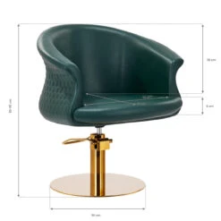 Gabbiano Hairdressing Chair Wersal Gold Bottle Green(Gabbiano Hairdressing Chair Wersal Gold Bottle Green) -Roxie Cosmetics Shop 148442 09 2501