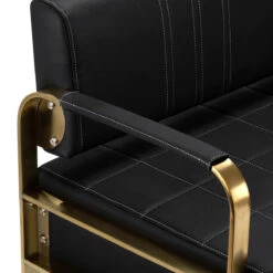 Gabbiano Waiting Room Sofa Avila Black & Gold(Gabbiano Waiting Room Sofa Avila Black Gold) -Roxie Cosmetics Shop 149713 04 3012