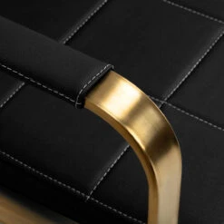 Gabbiano Waiting Room Sofa Avila Black & Gold(Gabbiano Waiting Room Sofa Avila Black Gold) -Roxie Cosmetics Shop 149713 06 3012